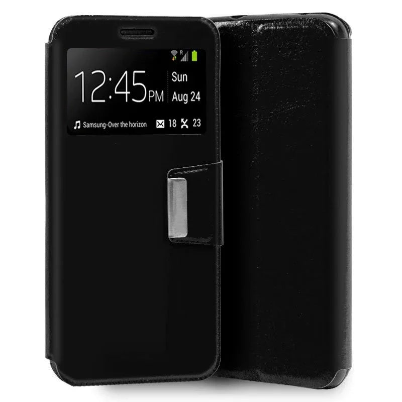Funda COOL Flip Cover para Xiaomi Mi Note 10 / Mi Note 10 Pro Liso Negro - PixelPlaza