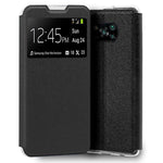 Funda COOL Flip Cover para Xiaomi Pocophone X3 / X3 Pro Liso Negro - PixelPlaza