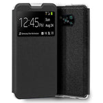 Funda COOL Flip Cover para Xiaomi Pocophone X3 / X3 Pro Liso Negro - PixelPlaza