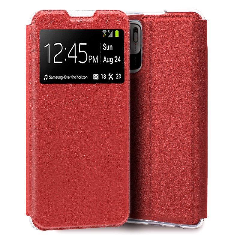 Funda COOL Flip Cover para Xiaomi Redmi 10 5G Liso Rojo - PixelPlaza