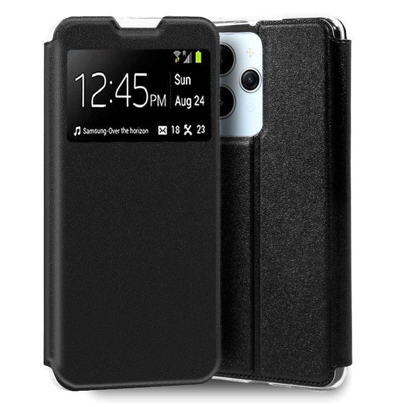 Funda COOL Flip Cover para Xiaomi Redmi 12 / Redmi 12 5G Liso Negro - PixelPlaza