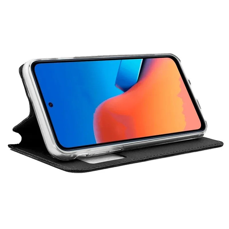 Funda COOL Flip Cover para Xiaomi Redmi 12 / Redmi 12 5G Liso Negro - PixelPlaza