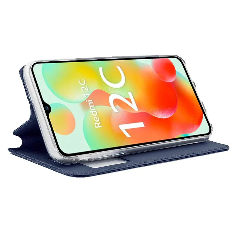 Funda COOL Flip Cover para Xiaomi Redmi 12C Liso Azul - PixelPlaza