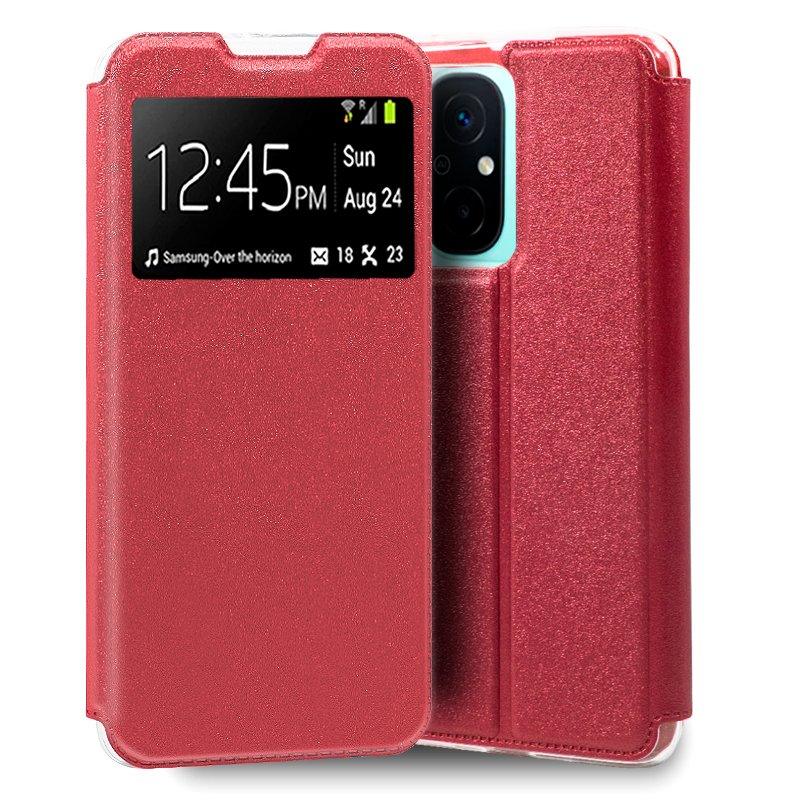 Funda COOL Flip Cover para Xiaomi Redmi 12C Liso Rojo - PixelPlaza