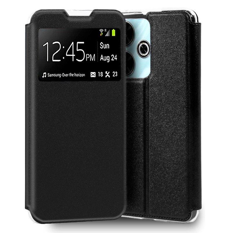 Funda COOL Flip Cover para Xiaomi Redmi 13 / Poco M6 Liso Negro - PixelPlaza