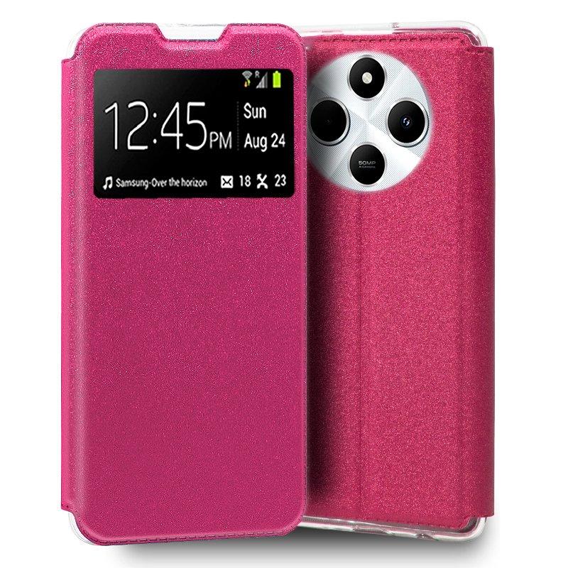 Funda COOL Flip Cover para Xiaomi Redmi 14C / Poco C75 Liso Rosa - PixelPlaza
