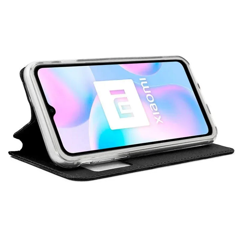 Funda COOL Flip Cover para Xiaomi Redmi 9A / 9AT Liso Negro - PixelPlaza