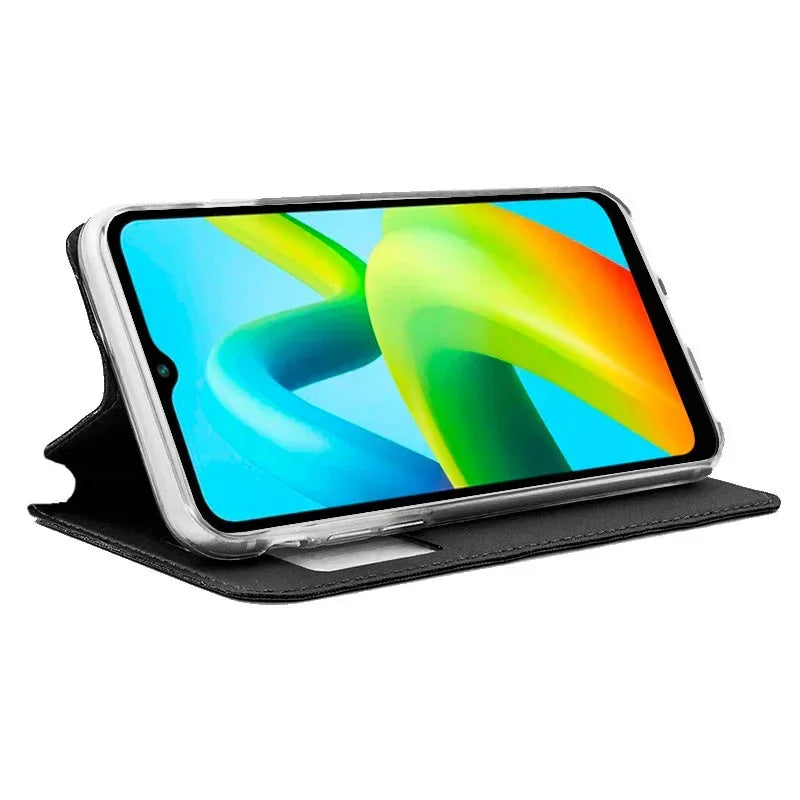 Funda COOL Flip Cover para Xiaomi Redmi A1 Plus / A2 Plus Liso Negro - PixelPlaza