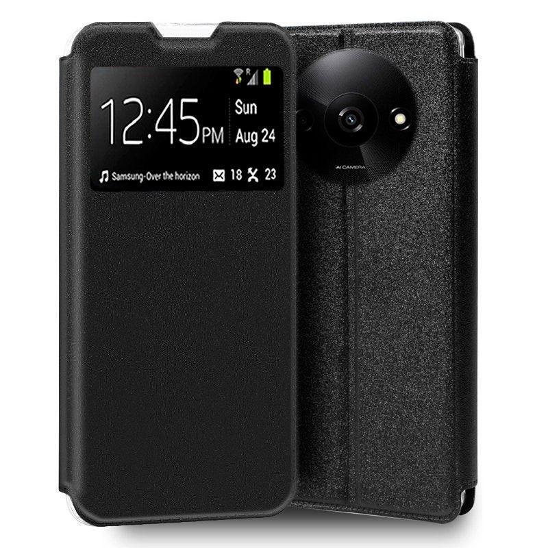 Funda COOL Flip Cover para Xiaomi Redmi A3 Liso Negro - PixelPlaza