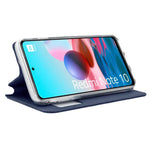 Funda COOL Flip Cover para Xiaomi Redmi Note 10 / Note 10S / Poco M5s Liso Azul - PixelPlaza