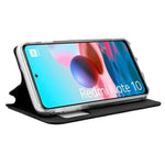 Funda COOL Flip Cover para Xiaomi Redmi Note 10 / Note 10S / Poco M5s Liso Negro - PixelPlaza