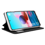 Funda COOL Flip Cover para Xiaomi Redmi Note 10 / Note 10S / Poco M5s Liso Negro - PixelPlaza