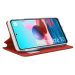 Funda COOL Flip Cover para Xiaomi Redmi Note 10 / Note 10S / Poco M5s Liso Rojo - PixelPlaza
