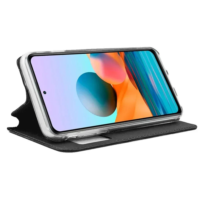 Funda COOL Flip Cover para Xiaomi Redmi Note 10 Pro Liso Negro - PixelPlaza