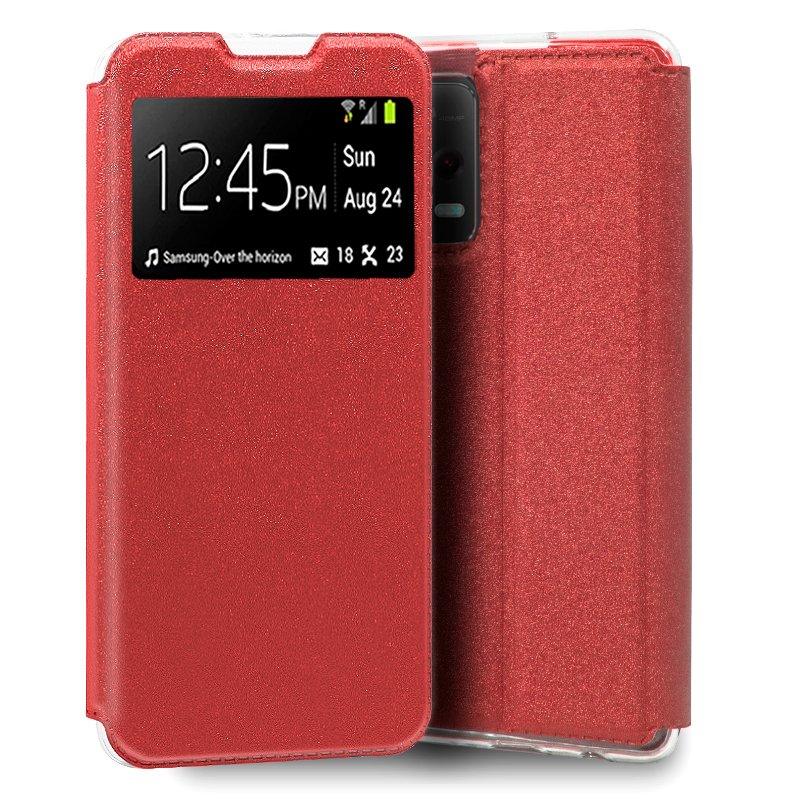 Funda COOL Flip Cover para Xiaomi Redmi Note 12 5G / Poco X5 5G Liso Rojo - PixelPlaza