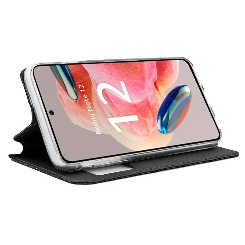 Funda COOL Flip Cover para Xiaomi Redmi Note 12 Liso Negro - PixelPlaza