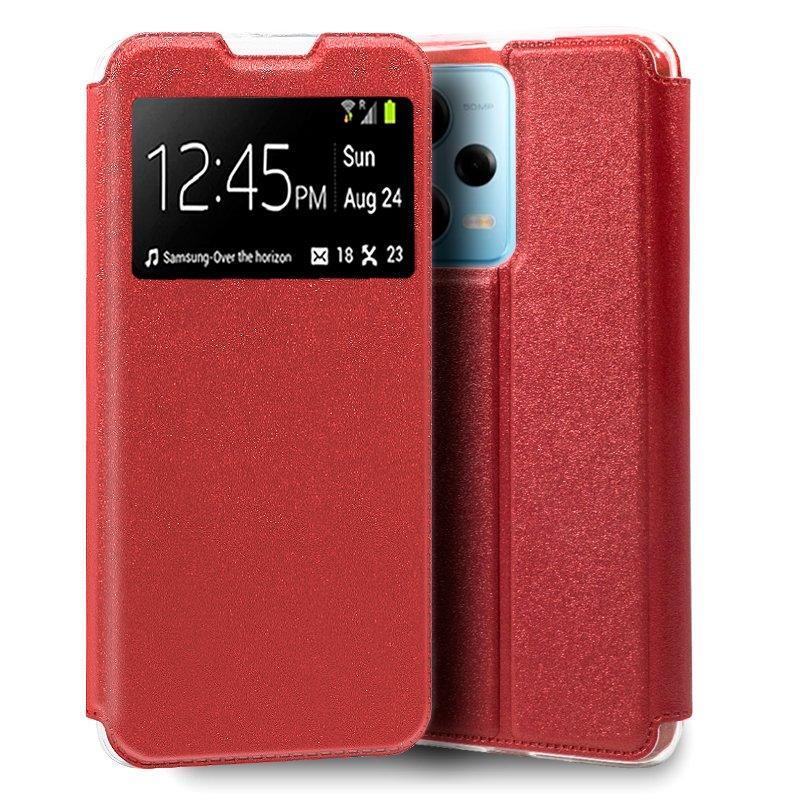 Funda COOL Flip Cover para Xiaomi Redmi Note 12 Pro 5G Liso Rojo - PixelPlaza