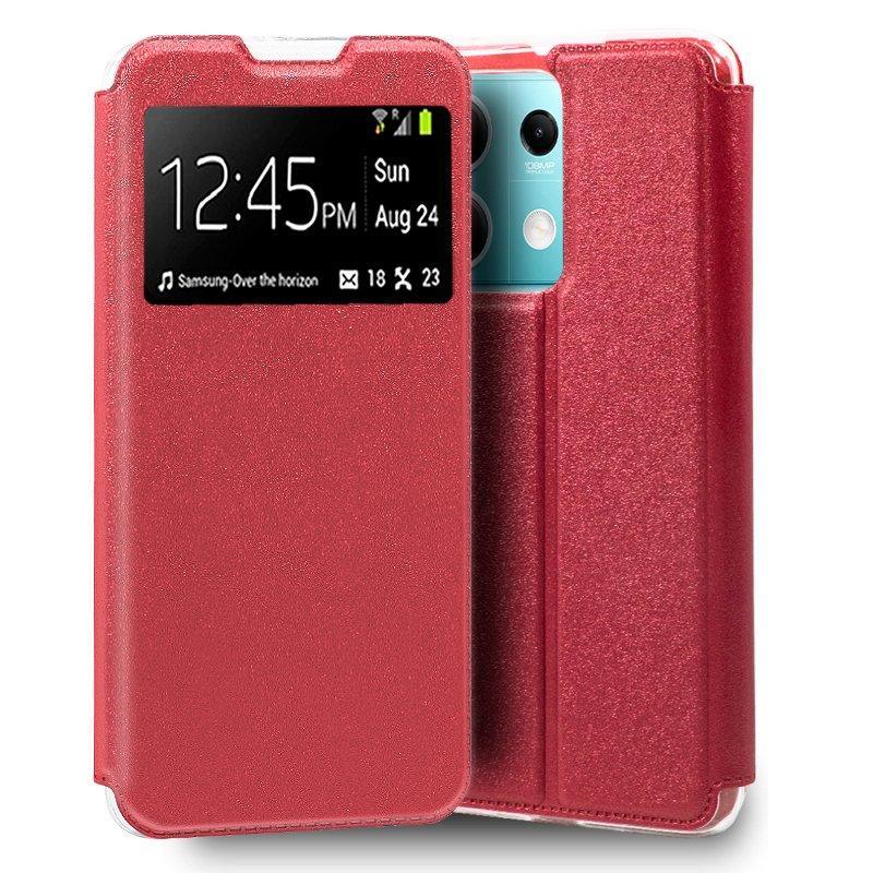 Funda COOL Flip Cover para Xiaomi Redmi Note 13 5G Liso Rojo - PixelPlaza