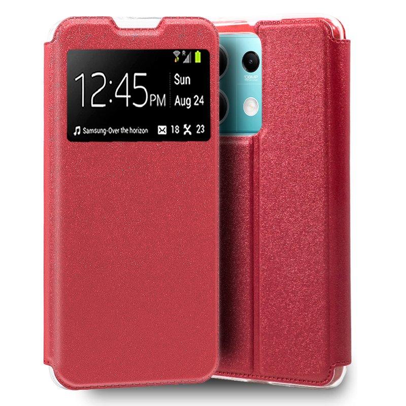 Funda COOL Flip Cover para Xiaomi Redmi Note 13 5G Liso Rojo - PixelPlaza