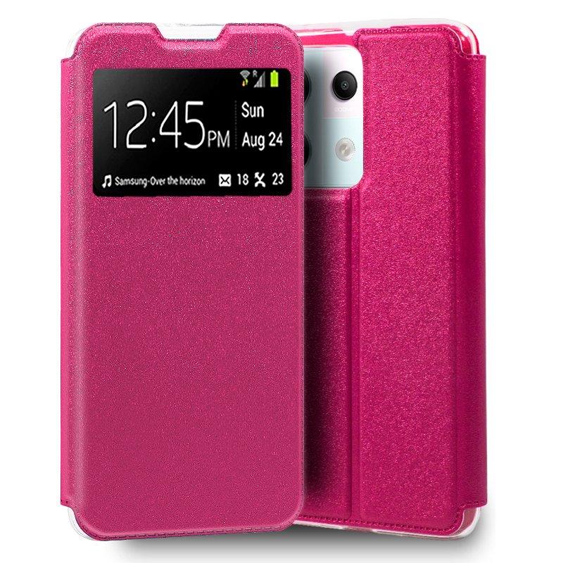 Funda COOL Flip Cover para Xiaomi Redmi Note 13 Pro 5G / Poco X6 5G Liso Rosa - PixelPlaza