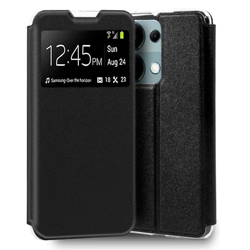 Funda COOL Flip Cover para Xiaomi Redmi Note 13 Pro / Note 14S / Poco M6 Pro Liso Negro - PixelPlaza