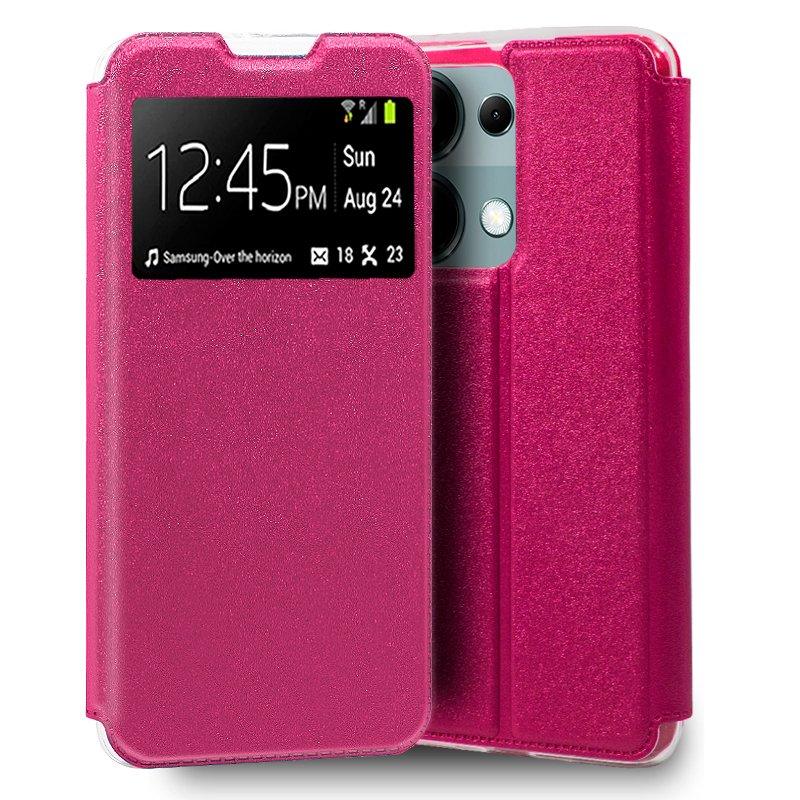 Funda COOL Flip Cover para Xiaomi Redmi Note 13 Pro / Note 14S / Poco M6 Pro Liso Rosa - PixelPlaza