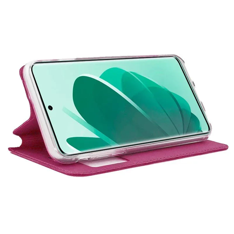 Funda COOL Flip Cover para Xiaomi Redmi Note 14 Pro 5G / Note 14 Pro Plus 5G / Poco X7 (Rosa) - PixelPlaza