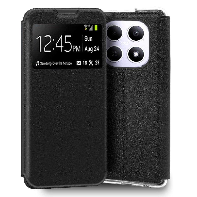 Funda COOL Flip Cover para Xiaomi Redmi Note 15 5G / Poco M8 Liso Negro - PixelPlaza