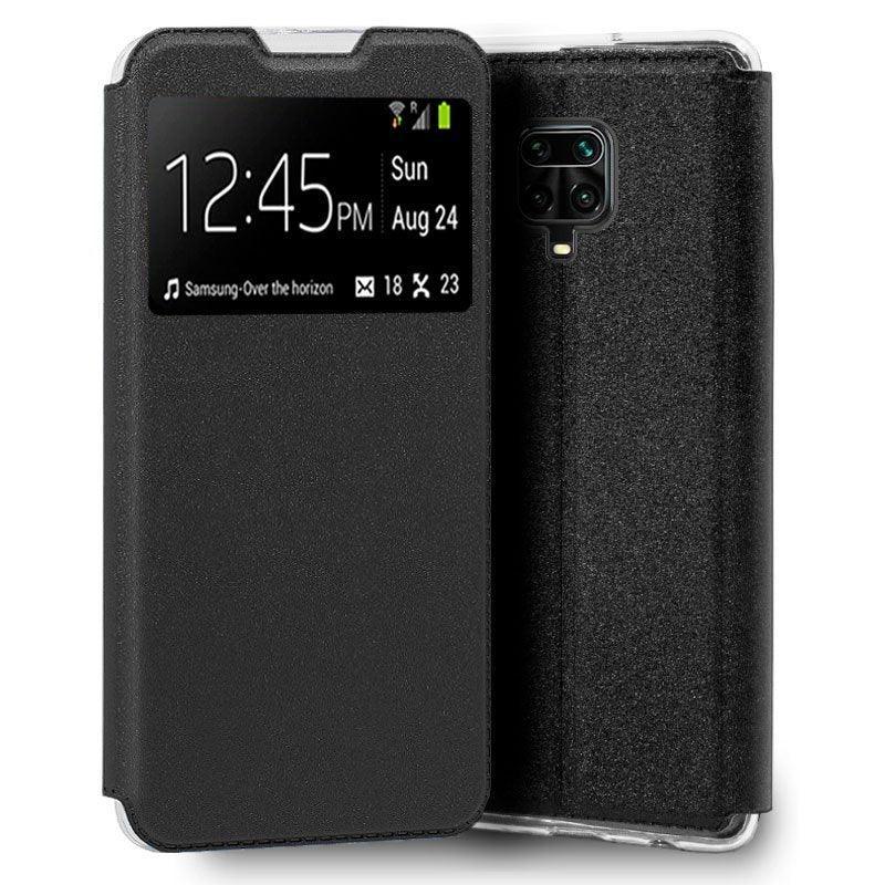 Funda COOL Flip Cover para Xiaomi Redmi Note 9S / Note 9 Pro Liso Negro - PixelPlaza