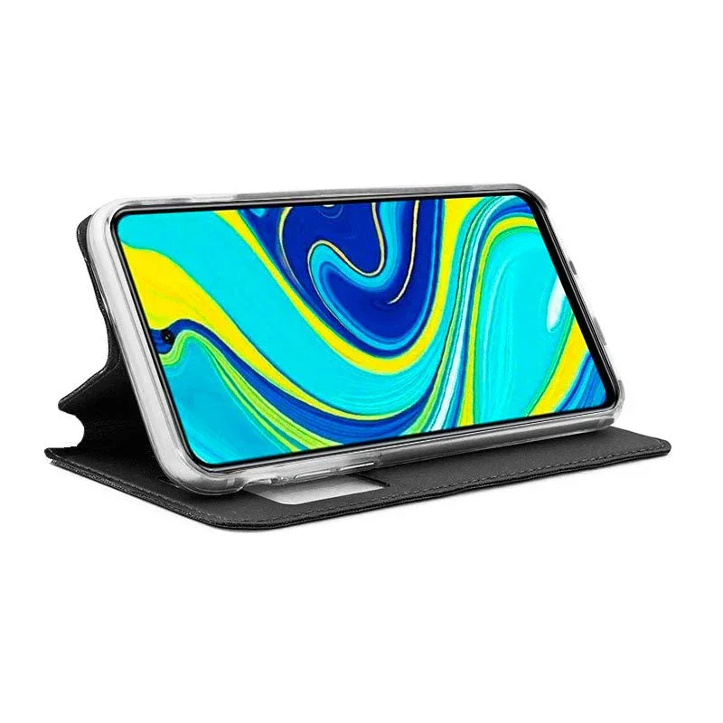 Funda COOL Flip Cover para Xiaomi Redmi Note 9S / Note 9 Pro Liso Negro - PixelPlaza