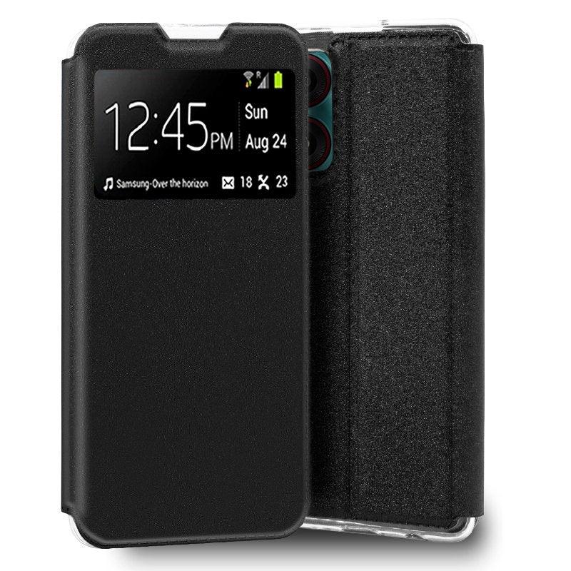 Funda COOL Flip Cover para ZTE Blade A34 Liso Negro - PixelPlaza