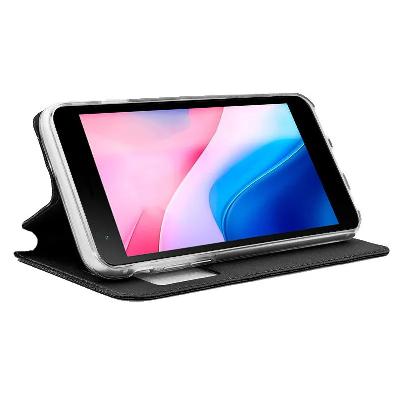 Funda COOL Flip Cover para ZTE Blade A35 Lite Liso Negro - PixelPlaza