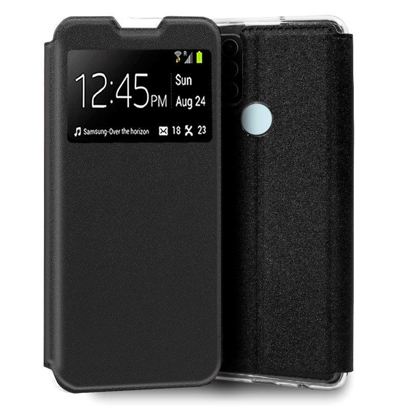 Funda COOL Flip Cover para ZTE Blade A52 Liso Negro - PixelPlaza