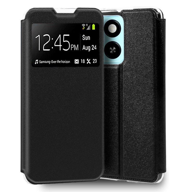Funda COOL Flip Cover para ZTE Blade A55 / A35 Liso Negro - PixelPlaza