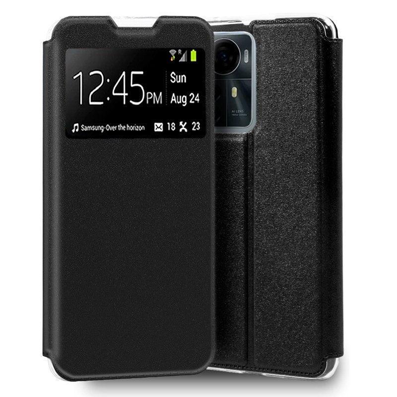 Funda COOL Flip Cover para ZTE Blade A72s Liso Negro - PixelPlaza