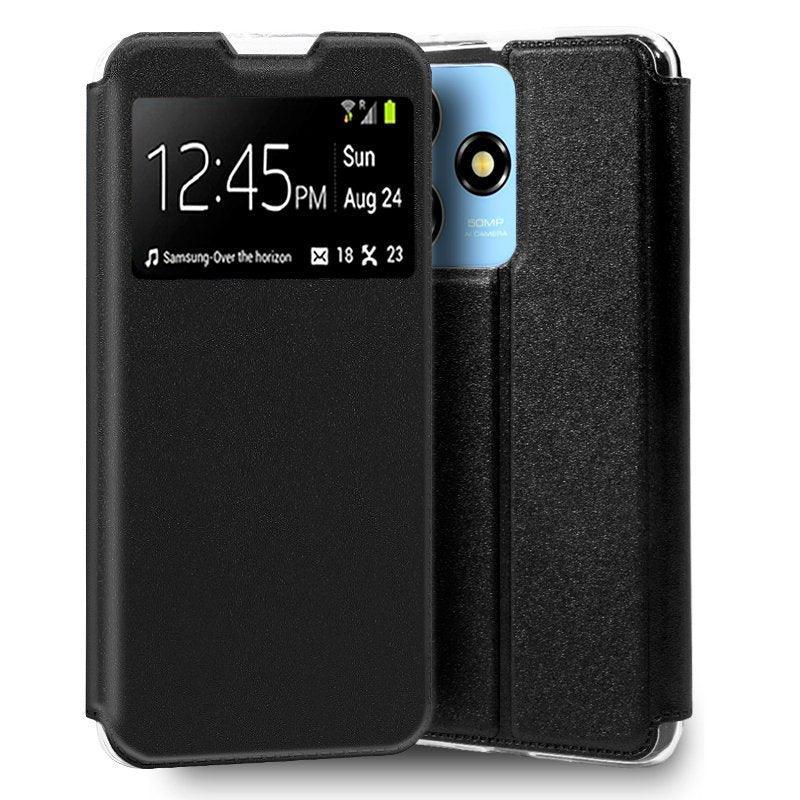 Funda COOL Flip Cover para ZTE Blade A73 Liso Negro - PixelPlaza