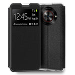 Funda COOL Flip Cover para ZTE Blade A75 5G Liso Negro - PixelPlaza