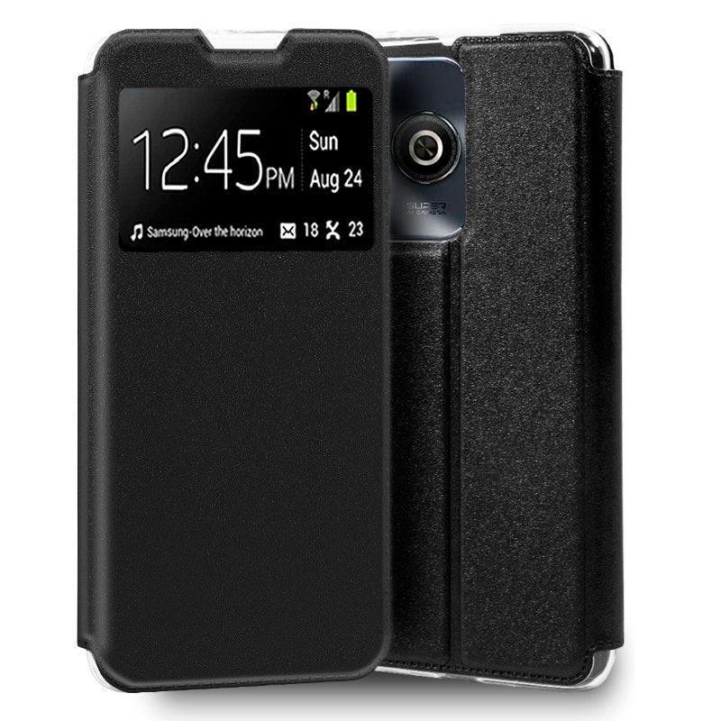 Funda COOL Flip Cover para ZTE Blade A75 Liso Negro - PixelPlaza