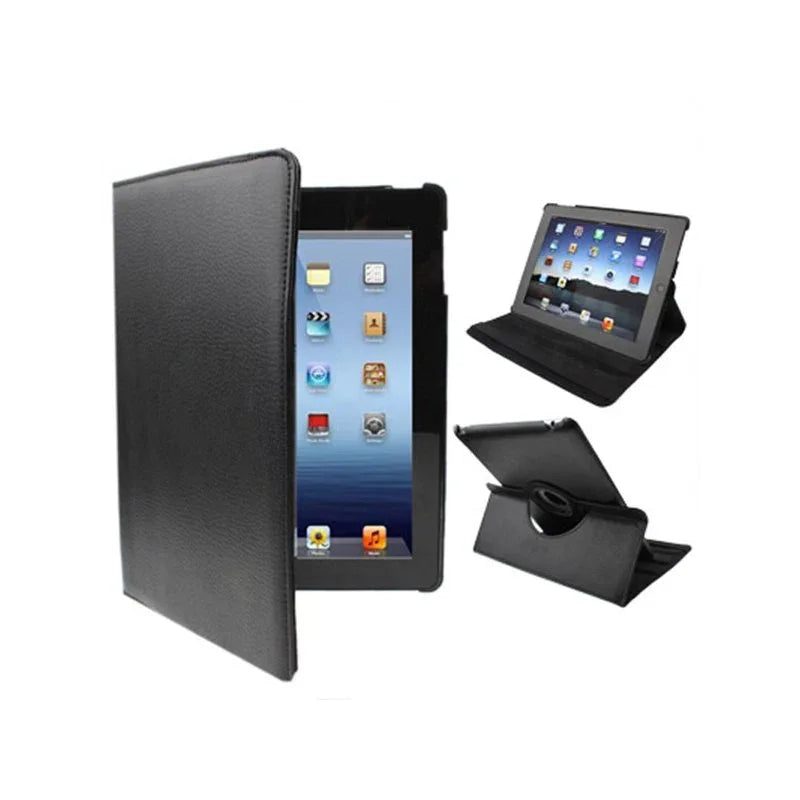 Funda COOL para iPad 2 / iPad 3 / 4 Giratoria Polipiel color Negro (Soporte) - PixelPlaza