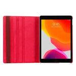 Funda COOL para iPad (2019 / 2020 / 2021) 10,2 pulg Giratoria Polipiel Rojo - PixelPlaza