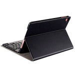 Funda COOL para iPad (2019 / 2020 / 2021) de 10,2 pulg Polipiel Teclado Bluetooth (Negro) - PixelPlaza
