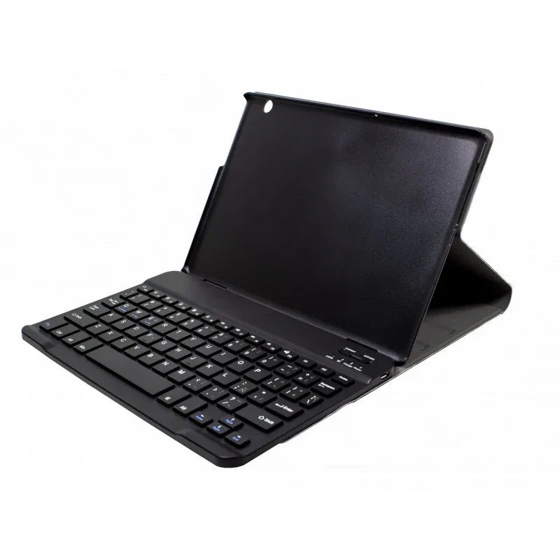 Funda COOL para Samsung Galaxy Tab A7 T500 / T503 / T505 Polipiel Liso Negro Teclado Bluetooth 10.4 Pulg - PixelPlaza