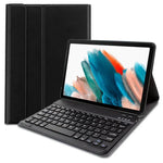 Funda COOL para Samsung Galaxy Tab A8 X200 / X205 Polipiel Teclado Bluetooth Negro 10.5 pulg - PixelPlaza