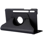 Funda COOL para Samsung Galaxy Tab S7 Plus / Tab S8 Plus Polipiel Liso Negro 12.4 pulg - PixelPlaza