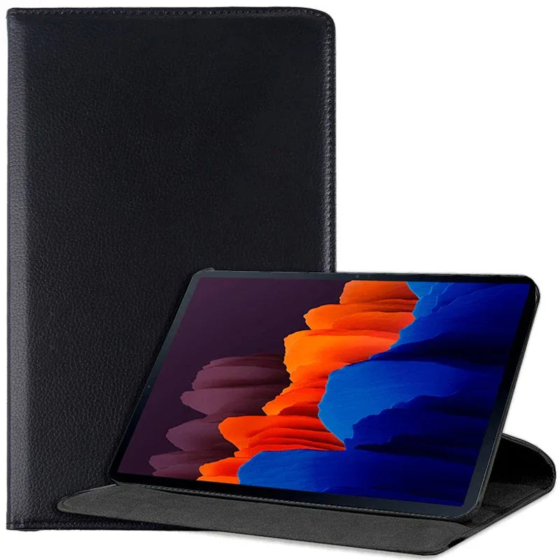 Funda COOL para Samsung Galaxy Tab S7 Plus / Tab S8 Plus Polipiel Liso Negro 12.4 pulg - PixelPlaza