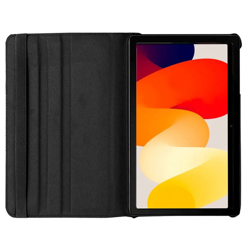 Funda COOL para Xiaomi Redmi Pad SE Giratoria Polipiel Negro (11 Pulg) - PixelPlaza