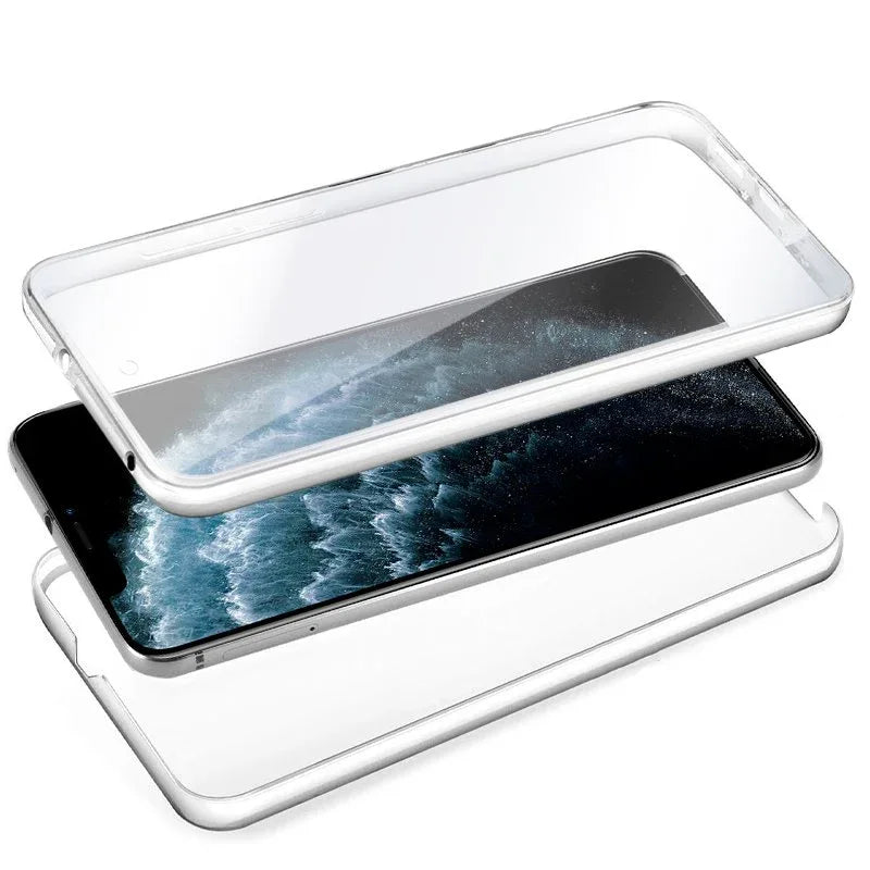 Funda COOL Silicona 3D para iPhone 11 Pro (Transparente Frontal + Trasera) - PixelPlaza