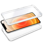 Funda COOL Silicona 3D para iPhone 12 mini (Transparente Frontal + Trasera) - PixelPlaza