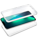 Funda COOL Silicona 3D para iPhone 13 Pro (Transparente Frontal + Trasera) - PixelPlaza