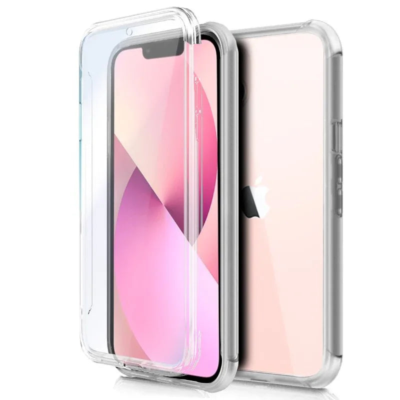 Funda COOL Silicona 3D para iPhone 13 (Transparente Frontal + Trasera) - PixelPlaza